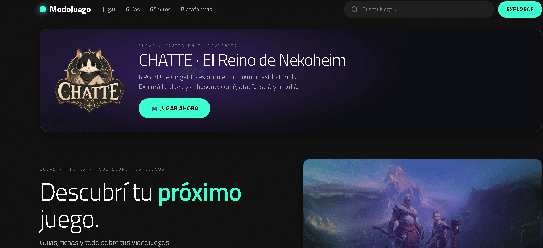 ModoJuego - Portal de Videogames (SEO programático)